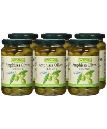 Buy Rapunzel Organic Amphissa Green Olives in Brine (315g) - Pitted Ideal for Cooking & Snacking - International Shipping Available - Buy Online on GoSupps.com