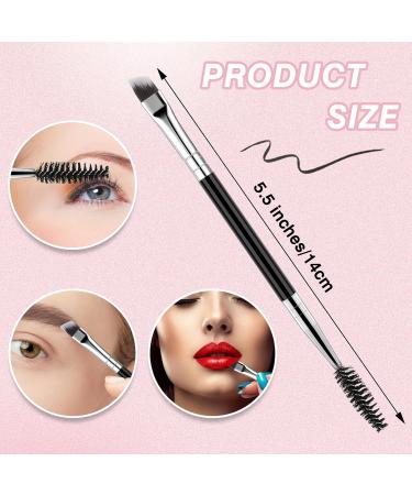 10 Pieces 2-in-1 Eyelash & Eyebrow Brushes - Multifunctional Black Eyelash Comb & Brush Set for Contouring & Concealer - Buy Online on GoSupps.com
