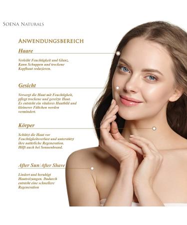 Aloe Vera Gel 100% Organic - Alcohol & Fragrance-Free Moisturizer | Natural Cosmetics | Animal Test-Free | Soena 250ml - Made in Germany - Buy Online on GoSupps.com