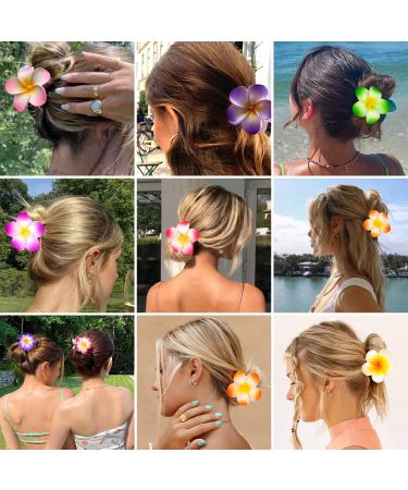 8pcs Flower Claw Clip Set - Cute Hawaiian Hair Clips for Women and Girls - Strong Hold Nonslip Design - Perfect Gift Idea - Buy Online on GoSupps.com