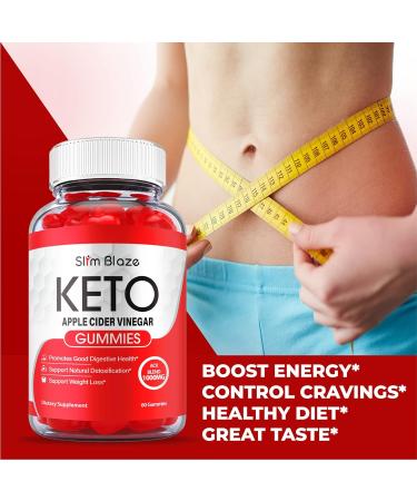 Slim Blaze Keto ACV Gummies - Advanced Formula with Apple Cider Vinegar | Official 60 Gummies - Buy Online on GoSupps.com