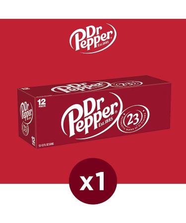Dr Pepper Soda 12 fl oz Cans 12 Pack - Original Refreshing Beverage - Buy Online on GoSupps.com
