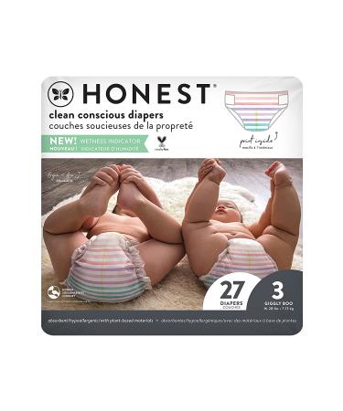 Honest Company Diapers Size 3 (16-28 lbs) - Rose Blossom, 27 Count - Buy Online on GoSupps.com