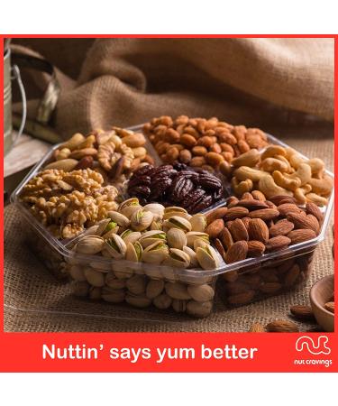 Red Deluxe Mixed Nuts Gift Basket - 1 LB Healthy Kosher Snack Tray - Holiday Christmas & Birthday Care Package - Gourmet Assortments for Adults Men Women - Buy Online on GoSupps.com