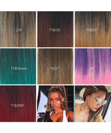 Callia 26 Inch Pre Stretched Braiding Hair 8 Packs Ombre Yaki Synthetic Hair Extension - Itch Free, Professional Grade for Crochet Twist - 1B/30 (26Inch, Pack of 8) - Buy Online on GoSupps.com