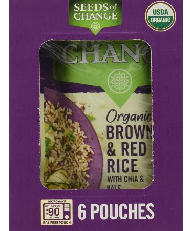 Seeds of Change Brown & Red Rice with Chia & Kale 8.5oz - 6 Pack - Buy Online on GoSupps.com