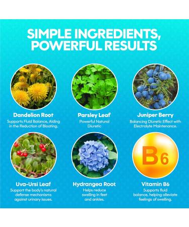Water Pills for Swollen Legs & Feet | Natural Diuretics for Water Retention | Hydravert Diuretic Blend - Buy Online on GoSupps.com
