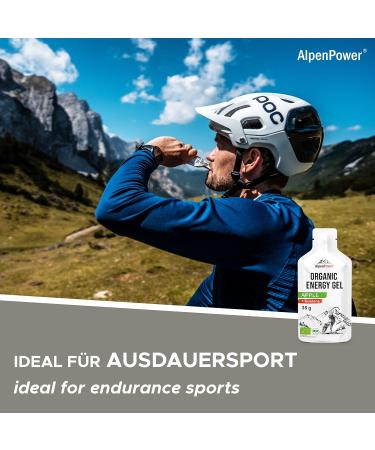 Alpenpower Bio Energy Gel Apple 12x35g - 100% Natural Caffeine Booster for Sports | Fast & Long-Lasting Energy without Additives - Buy Online on GoSupps.com
