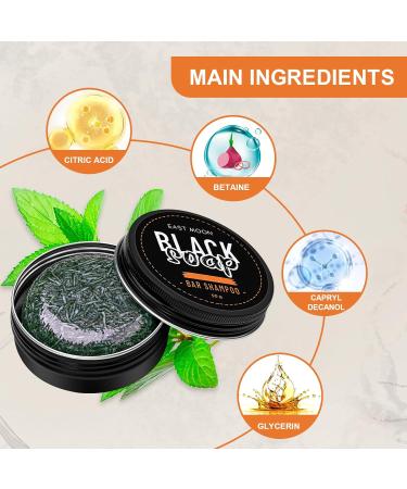 BROEYOUE Gray Shine Soap natural soap for removing gray hair revitalizing hair with a gray shine solid shampoo bar pack of 2 - Buy Online on GoSupps.com