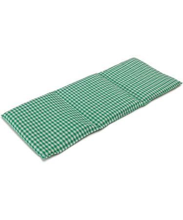 Buy Organic Spelt Pillow 20x50cm - Large 3-Chamber Heat Pad - Green-White Checked | International Shipping - Buy Online on GoSupps.com