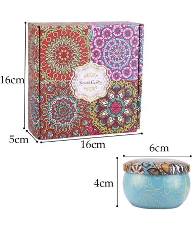 Allava 4-Piece Natural Soy Wax Fragrance Candle Gift Set | Stress Relief & Aromatherapy Candles for Christmas Birthdays Valentine's Day & Weddings - Buy Online on GoSupps.com