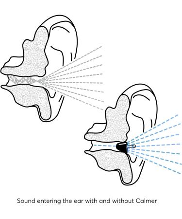 Flare Calmer Mini Small Ear Plugs - Soft Reusable Silicone Grey - Reduce Annoying Noises Without Blocking Sound - 1 Count - Buy Online on GoSupps.com