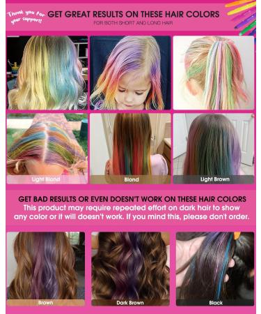 MSDADA 14 Colors Hair Chalk Pen Set for Girls Kids Temporary Hair Color Pens Washable Hair Chalk for Teens Kids Girls Birthday St. Patrick's Day Children's Day Gifts Party Cosplay Festival Hair DIY - Buy Online on GoSupps.com