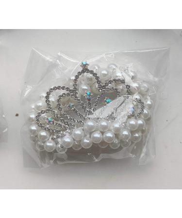 Pearl Hair Ties for All Hair Types - Elastic Beaded Hair Bands with Crown Scrunchies (Single Color A) - Women and Girls Fashion - Buy Online on GoSupps.com