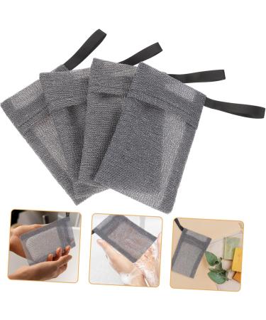 Healeved 16 Pcs Soap Soap Bar Soap Saver Soap Drawstring Foam Soap Nylon Fiber Grey - Buy Online on GoSupps.com