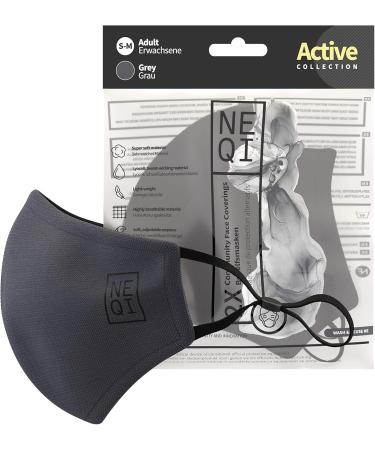 Buy Neqi Unisex Active Community Mask SM Grey | Best International Shipping & Quality - Buy Online on GoSupps.com