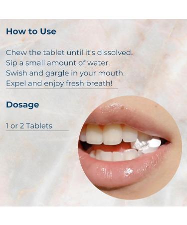 Mouthwash Tablets - Alcohol-Free Eco-Friendly Travel-Friendly with Nano-HA & Green Tea for Fresh Breath and Enamel Protection - 124 Tablets (Refill) 1.76 Ounce (Pack of 1) Refill - Buy Online on GoSupps.com