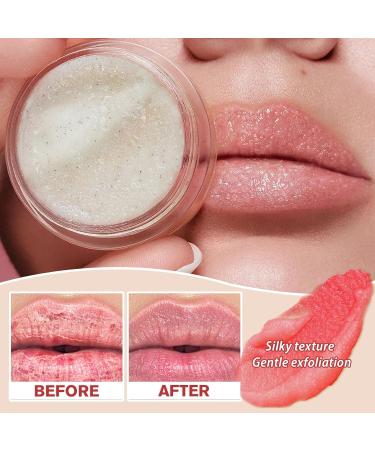 Natural Strawberry Lip Scrub | Moisturizing Exfoliator for Dry Lips | Hydrating Sugar Scrub with Essential Oils | 1.76 Oz - Buy Online on GoSupps.com