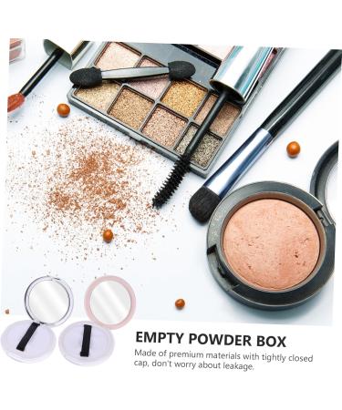 VINTORKY 2pcs Dispensing Empty Toner Mens Protein Powder Cosmetic Powder Case Powder Compact Glass - Buy Online on GoSupps.com