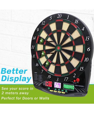 Electronic Soft Tip Dart Board Set | LCD Display | 6 Darts & 50 Soft Tips Included - Buy Online on GoSupps.com