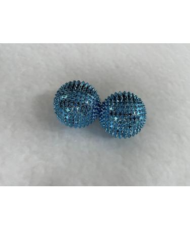 2x DBT Skills Hedgehog Ball - Magnetic Acupressure Stress Relief & Massage | Improve Mobility & Concentration | Blue/Black 47mm - Buy Online on GoSupps.com