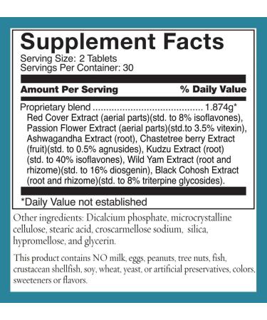 Herbal Equilibrium 60 Tablets: Natural Menopause Relief for Hormonal Imbalance & Hot Flashes - Buy Online on GoSupps.com