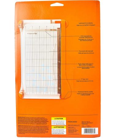 Fiskars 9 Inch Bypass Paper Trimmer (199130-1001) White - Buy Online on GoSupps.com