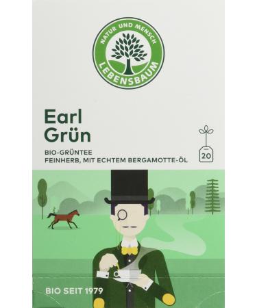 Ulrich Walter Lebensbaum Bio green tea Earl green pack of 3 3 x 30 g