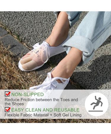 Welnove 10 Pack Toe Caps with Gel Lining for Corns, Blisters, and Ingrown Toenails - Size Large & Medium - Buy Online on GoSupps.com