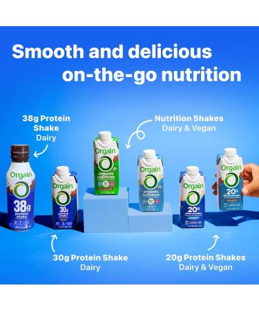 Orgain 30g High Protein Shake Dairy Isolate Milk Protein Vanilla Bean 5g BCAAs 1g Sugar per Serving Meal Replacement Ready to Drink Keto Friendly Gluten-Free 11 Fl Oz 12 Bottles Vanilla 11 Fl Oz (Pack of 12) - Buy Online on GoSupps.com