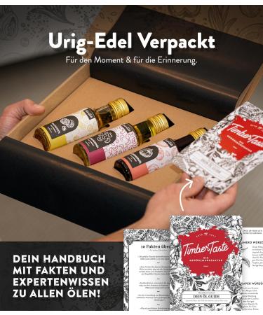 Timber Taste Sharp Chili Oil Gift Set - Premium 3x100ml Essential & Food Oils for Men & Women - Perfect Gourmet Gift for Chili Lovers - Buy Online on GoSupps.com