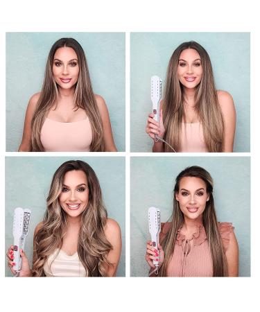 Voloom Classic 1-Inch Professional Volumizing Ceramic Hair Iron - Adjustable Temp, Auto Shut-Off | Perfect for Thicker Hair and Long-Lasting Volume - Buy Online on GoSupps.com