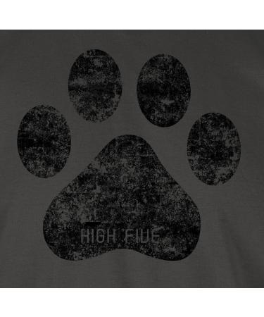 Shirtracer Men's T-Shirt - High Five Dog Paw Gift for Dog Owners | Dark Grey 4XL - Large Sizes Available - Buy Online on GoSupps.com