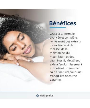 MetaSleep - Facilitates falling asleep - Promotes restful sleep - Food Supplement - 30 Tablets - 1 Month Cure - Buy Online on GoSupps.com