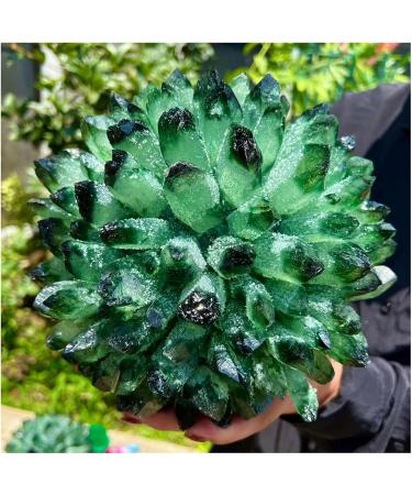Natural Crystal Rough Crystal Cluster Green Phantom Quartz Crystal Cluster Sample Curing Home Decoration Crystal (Size : 550-600g) - Buy Online on GoSupps.com