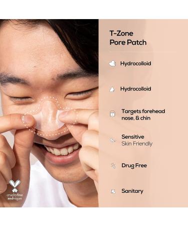 Hanhoo T-Zone Pore Patch Set | Hydrocolloid Nose & Forehead Patches for Blackheads | Vegan & Cruelty-Free | 8 Count - Buy Online on GoSupps.com