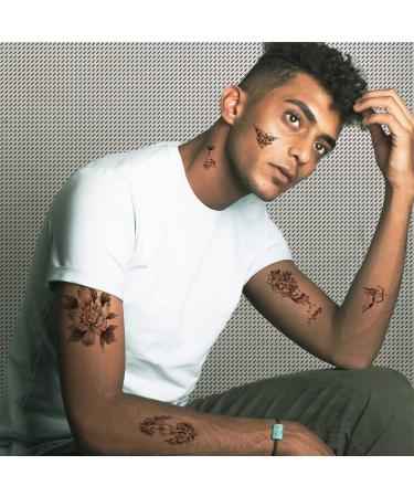 Sunflower Rose Bird Half Arm Temporary Tattoos - 70 Realistic Designs for Men, Women, and Kids - Buy Online on GoSupps.com
