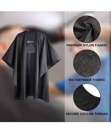 Shop Professional Waterproof Hair Dye Cape - Stylish Salon Apron for Men & Women | Barber Hair Cutting & Coloring Apron with Window - Buy Online on GoSupps.com