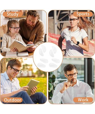 Curious Self-Adhesive Silicone Nose Pads - 20 Pairs Anti-Slip Comfort for Glasses & Sunglasses - Soft White Nose Pads for Reading Glasses - Buy Online on GoSupps.com