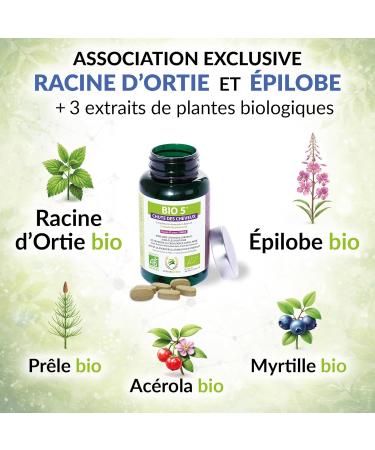 BIO 5 Chute des Cheveux Anti-Chute Bio 90 Comprim s (3 Mois) Cheveux Fins & Clairsem s Compl ment Alimentaire Homme & Femme Fabriqu en France - Buy Online on GoSupps.com