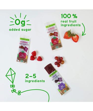 Stretch Island Fruit Leather Variety Pack - 48 Snacks: Cherry, Apple, Strawberry, Apricot, Grape, Raspberry - Buy Online on GoSupps.com