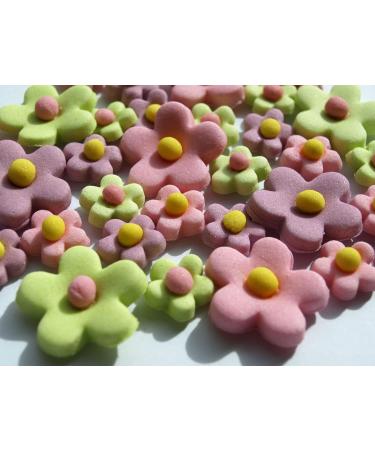 24x Blossoms Sugar Flowers - Easter Edible Fondant Cupcake Cake Toppers Spring Party - Buy Online on GoSupps.com