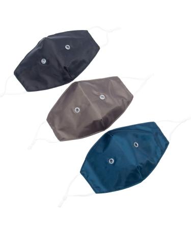 Lug Beaker 2 Reusable FACE Covering 3 PK-Assorted Dark Solids Set One Size