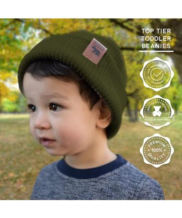 RED CUB Toddler Baby Beanie | Knit Winter Hat | Forest Green | 12-36 Months - Buy Online on GoSupps.com