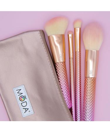 Shop Moda Royal & Langnickel MSET-RCK4 Rose Gold Makeup Brush Set - 5-Piece Face Brushes for Flawless Application - Buy Online on GoSupps.com