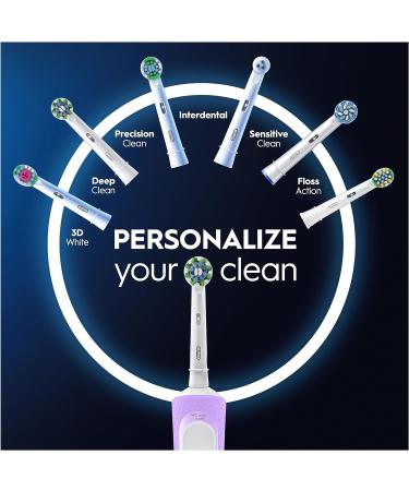Oral-B Vitality Pro Electric Toothbrush for Adults | Christmas Gifts | 3 Brushing Modes | 2 Toothbrush Heads | Sensitive | Purple Lilac | 2 Pin UK Plug | 1 Count - Buy Online on GoSupps.com