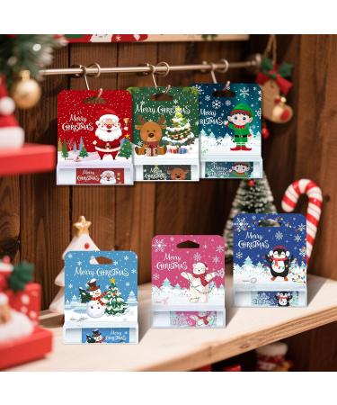 Kuabiz 24 Pcs Christmas Lip Balm Gifts Bulk Cute Stocking Goodie Bags Stuffers 6 Flavors Holiday Small Gifts Xmas Party Supplies Moisturizer Butter Care - Buy Online on GoSupps.com