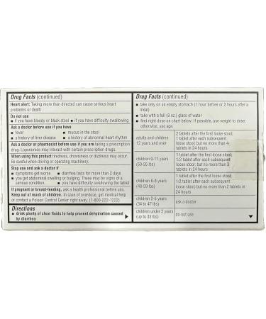 Camber Loperamide and Simethicone Multi-Symptom Tablets Anti-Diarrheal and Anti-Gas 24 Count - Buy Online on GoSupps.com