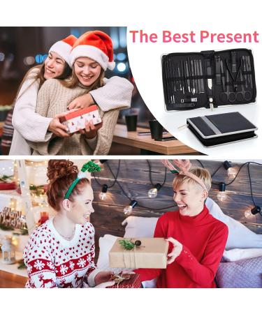 Coolzon 26-Part Professional Stainless Steel Manicure Set - Nail Clip Tools for Perfect Manicure & Pedicure | Advanced Zip Pocket Design - Buy Online on GoSupps.com