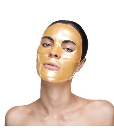 Infinitive Beauty Collagen Face Masks Gold Face Mask Hydrates Rejuvenates & Moisturises Skin (x10)